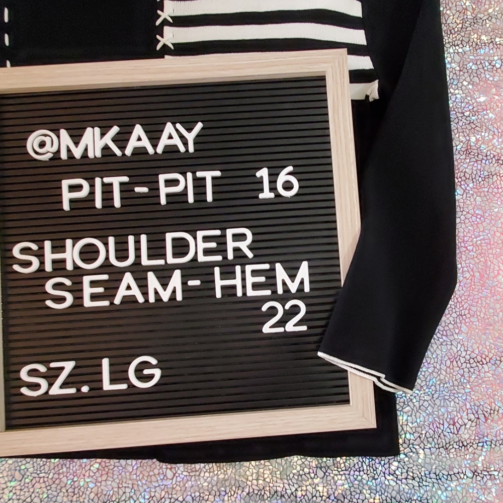 Finity Black & White Graphic Pattern Classic Long… - image 6